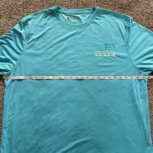 The American Outdoorsman UPF 50 Men's Fish US Flag Graphic Shirt. Men’s XXL - Picture 12 of 13